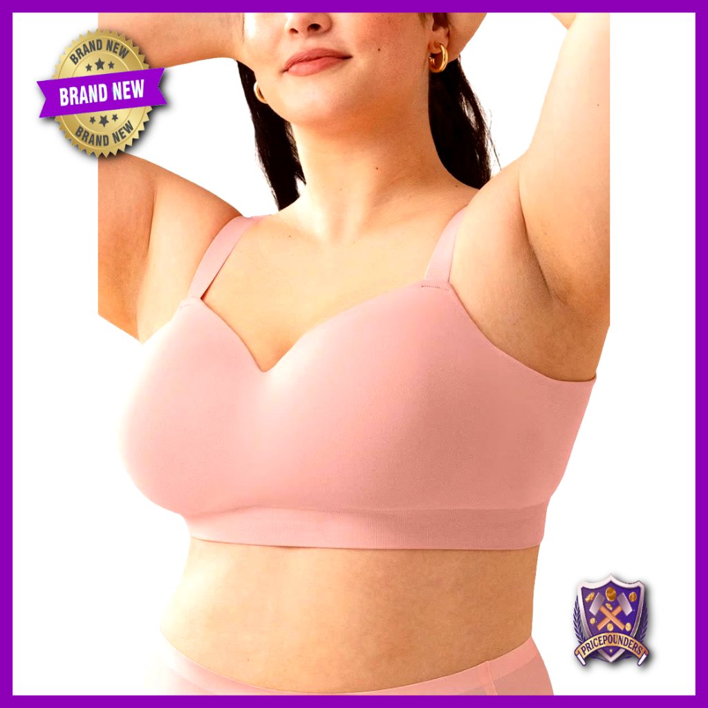 Wireless Full Coverage Bra With Adjustable Straps, Supportive Bralette